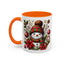 Christmas Mug - Red and Green Snowman