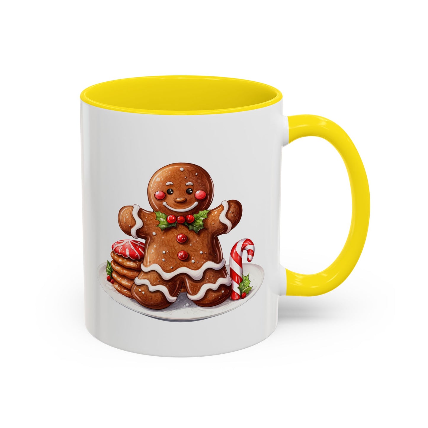 Christmas Mug - Gingerbread Man Cookies and Candy