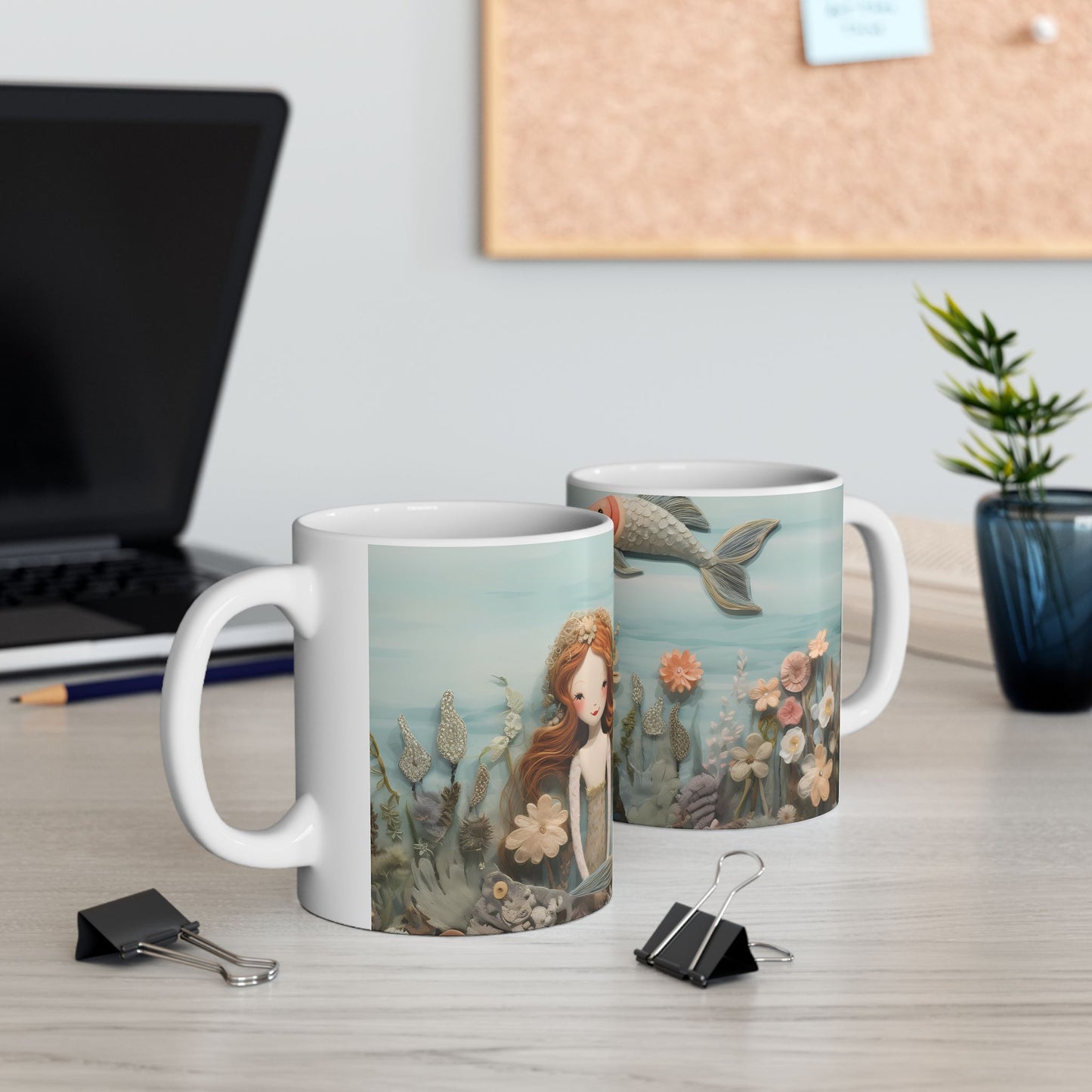 Artistic Mug - Felted Undersea