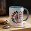 4th of July Mug - God Bless America Sunflower