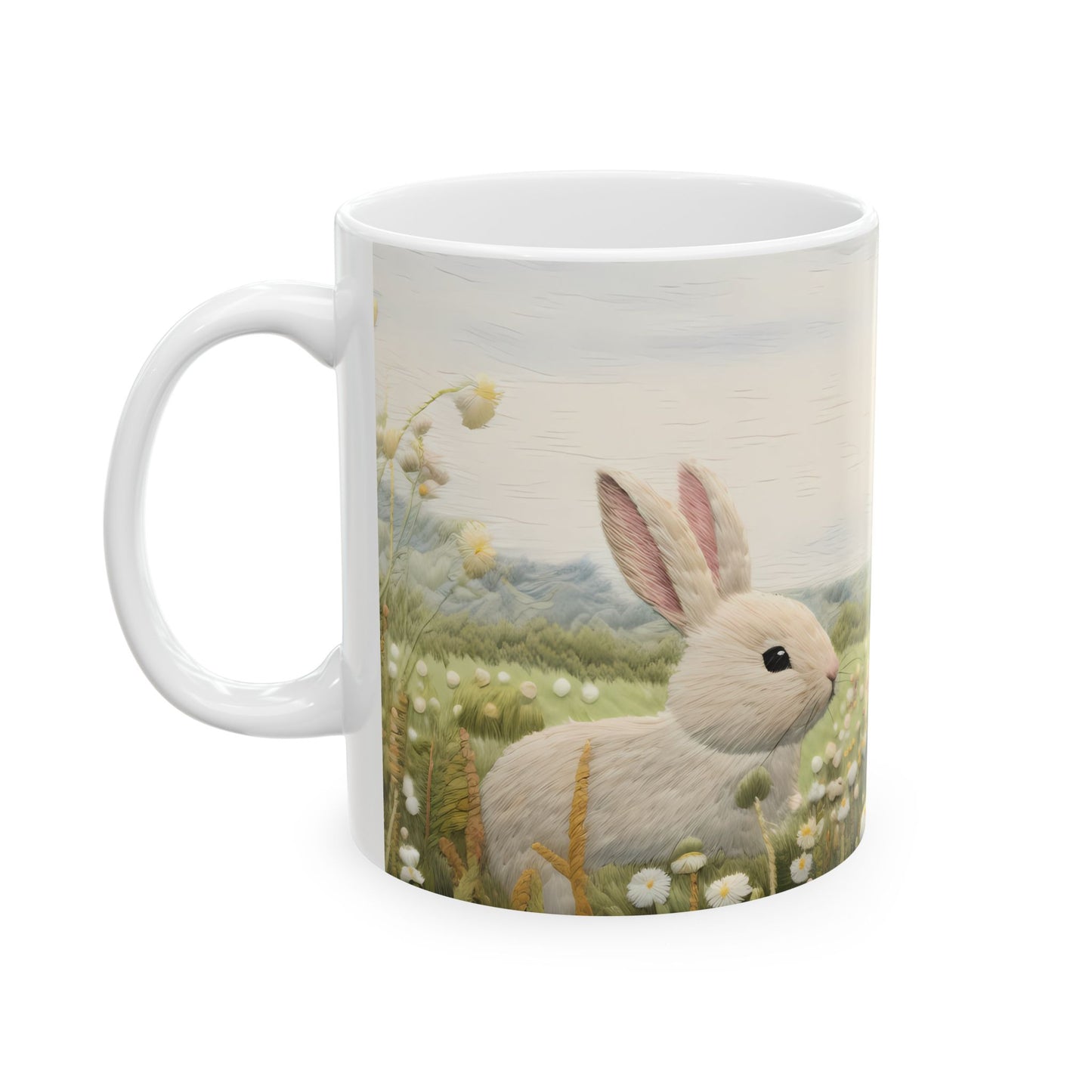 Artistic Mug - Felted Bunnies 2
