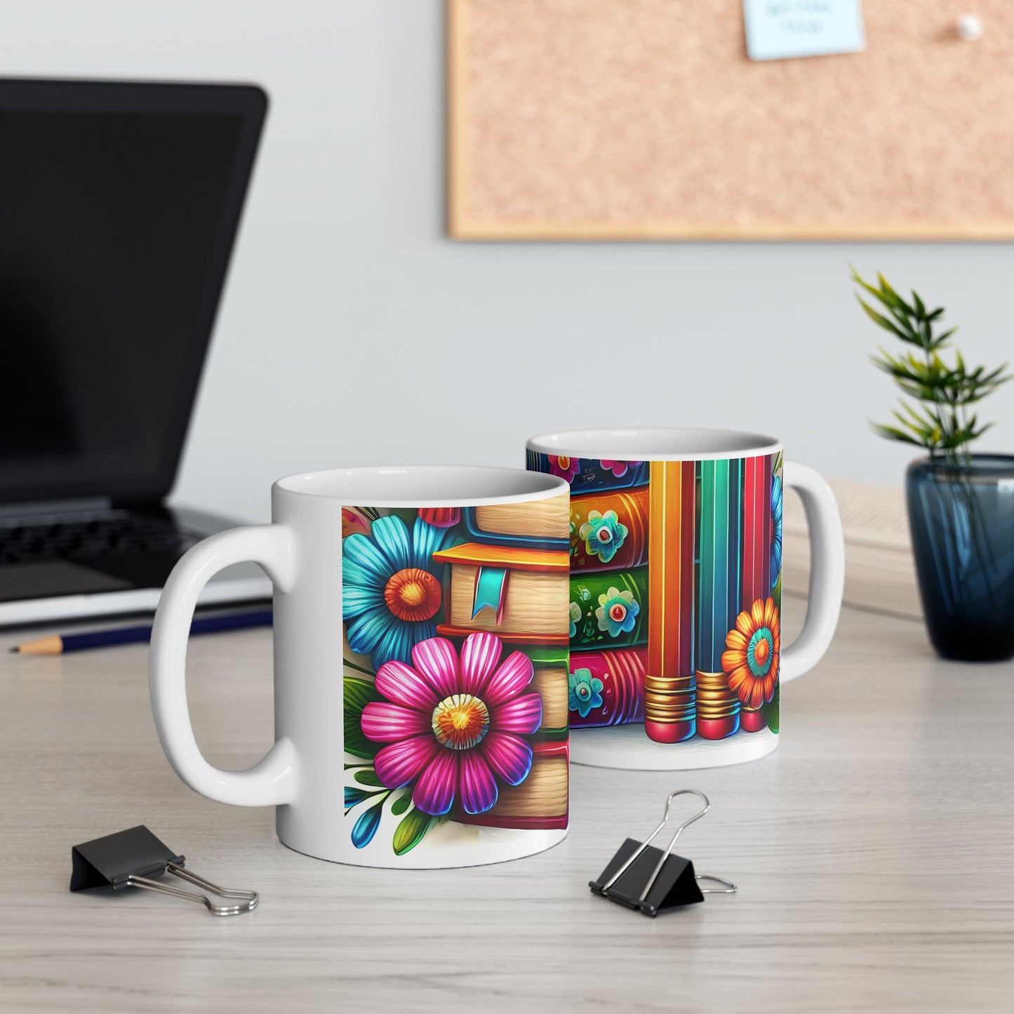 Artistic Mug - Flower Books