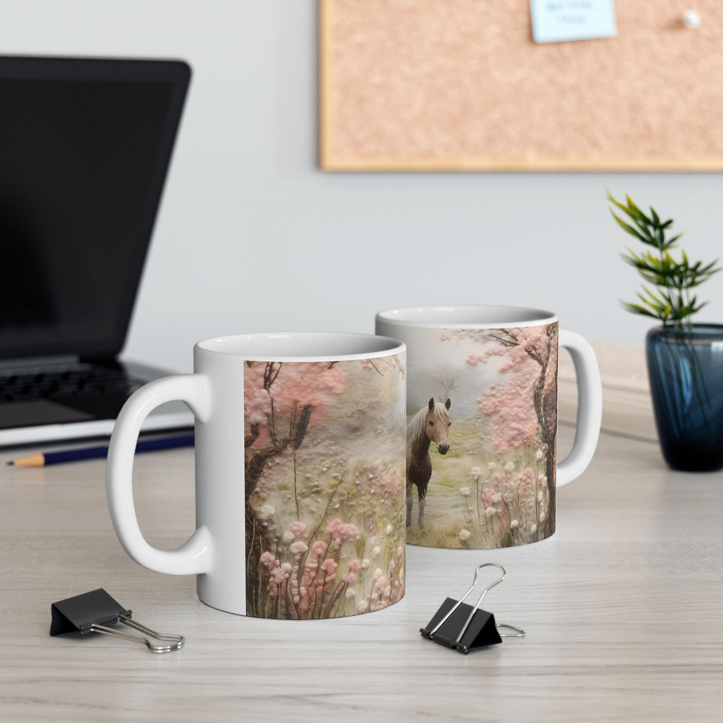 Artistic Mug - Felted Hourse 5
