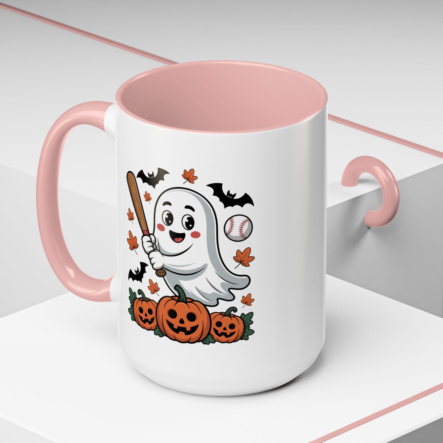 Halloween Mug - Ghost With Baseball Bat
