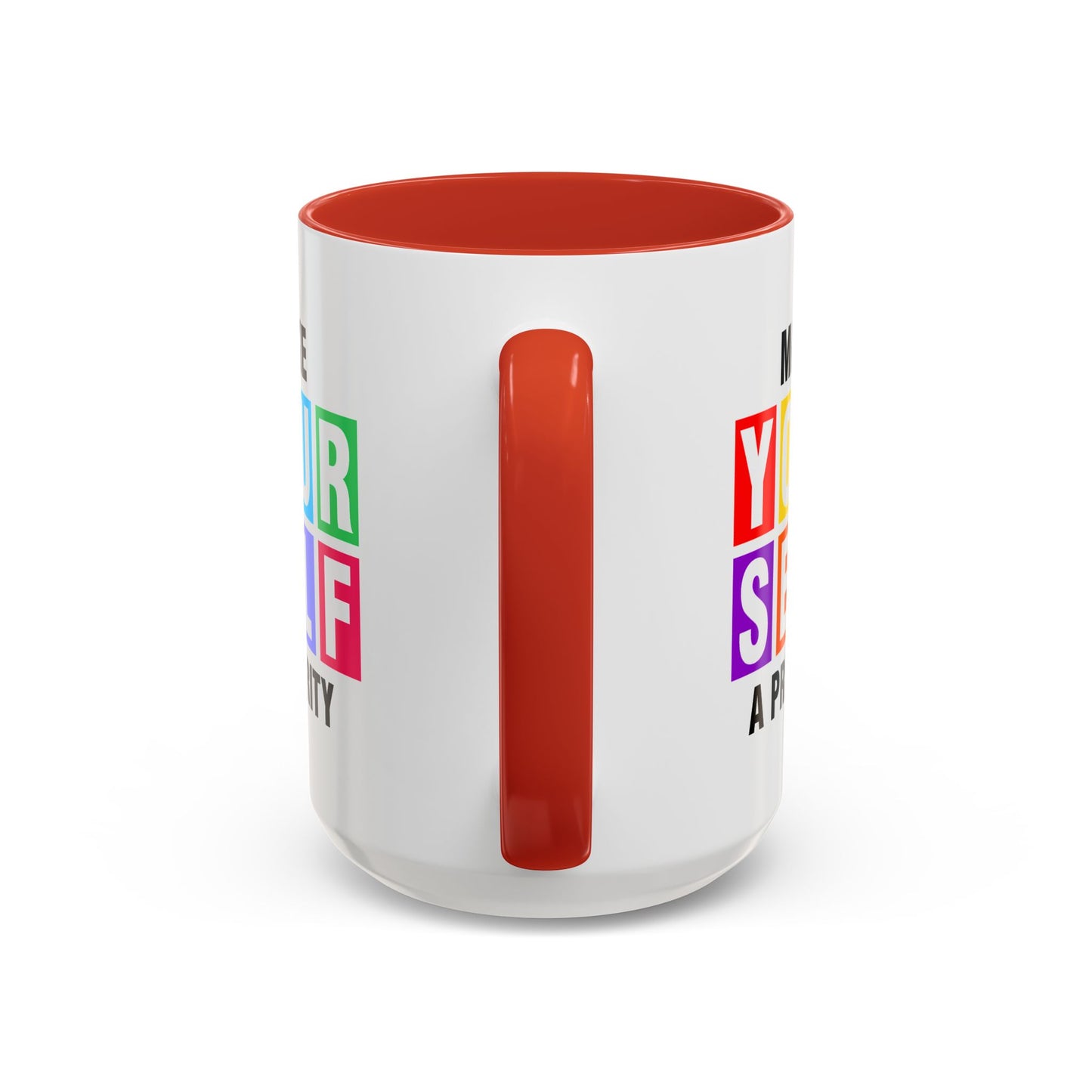 Wellness Mug - Make Yourself a Priority Colored Blocks