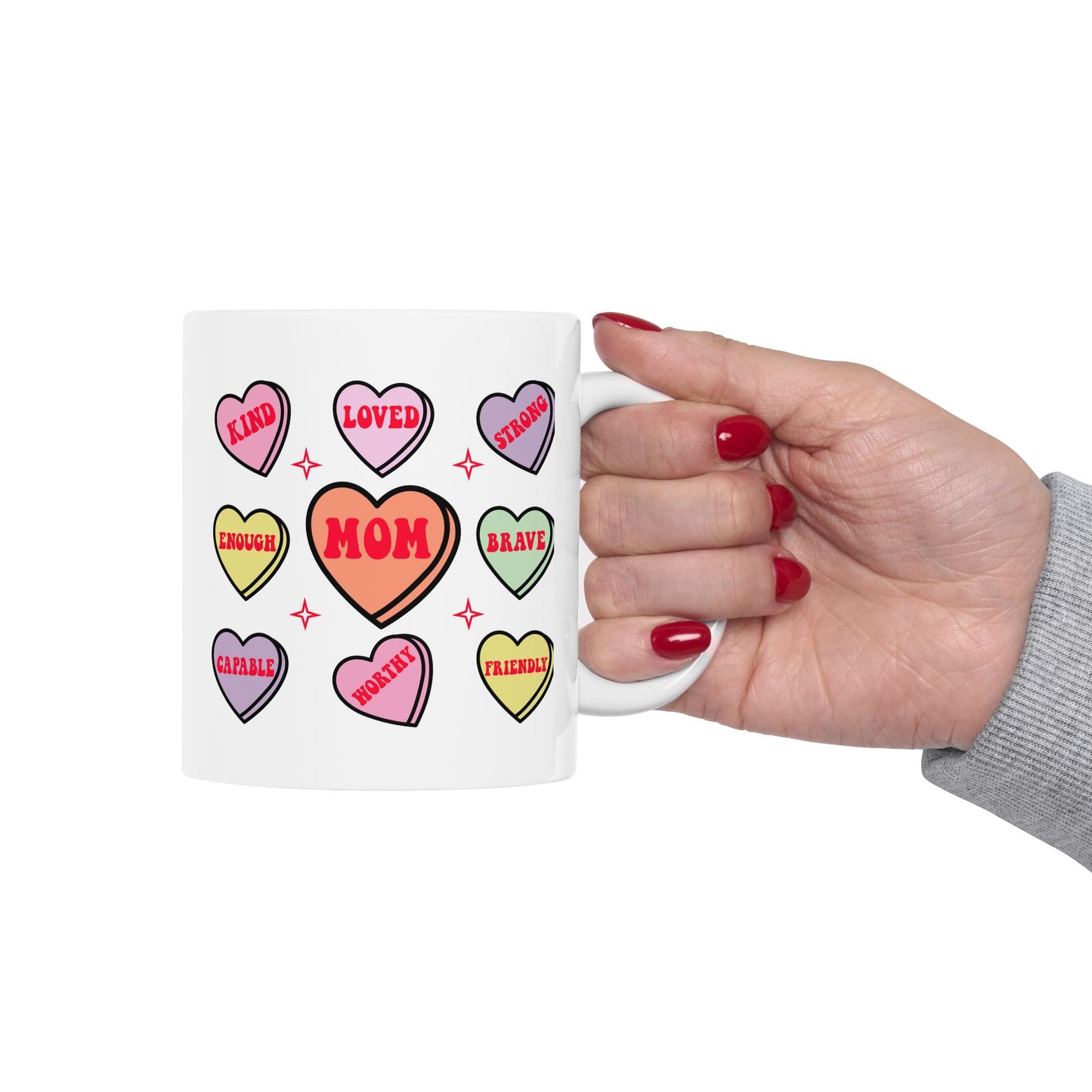 Mother's Day Mug - Mom Hearts