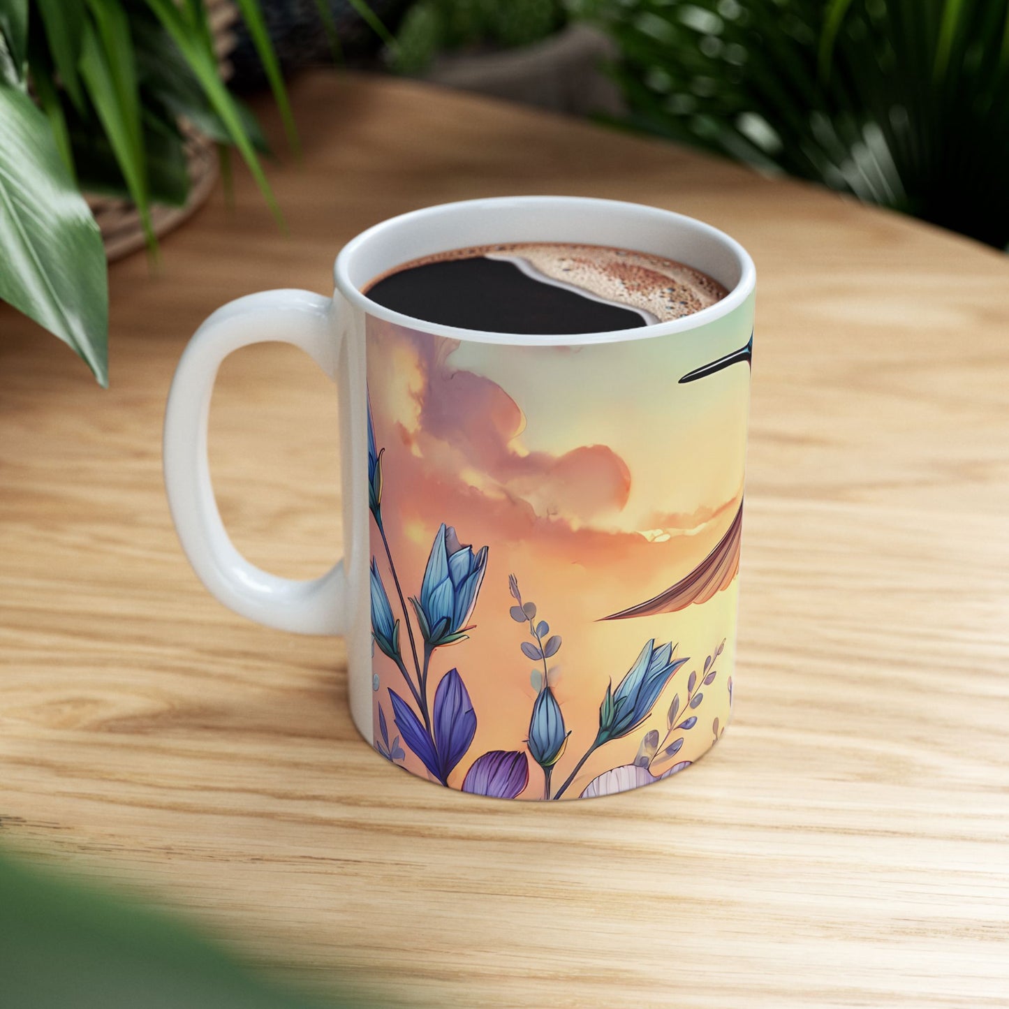 Artistic Mug - Colorful Hummingbird