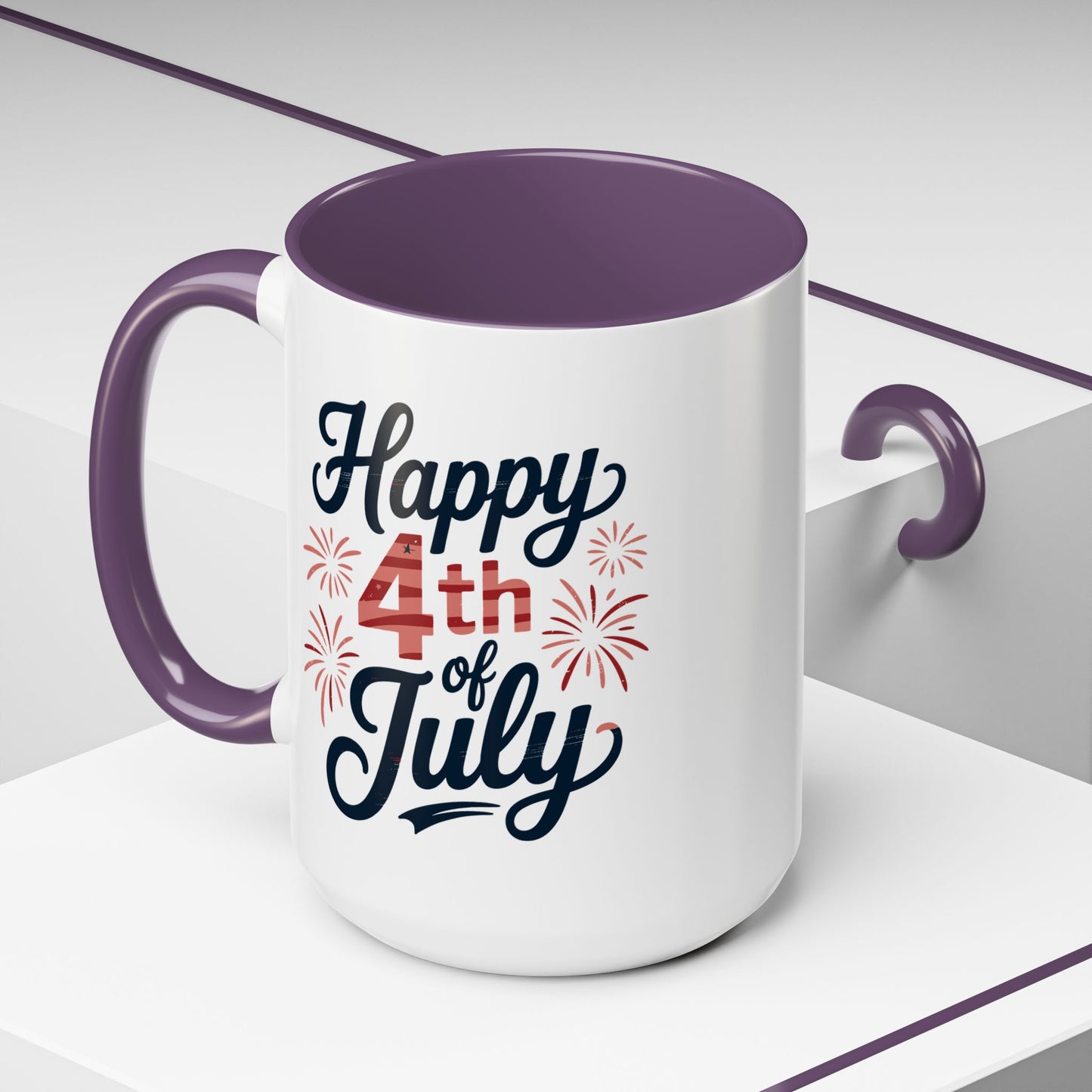 4th of July Mug - Happy 4th of July Fireworks