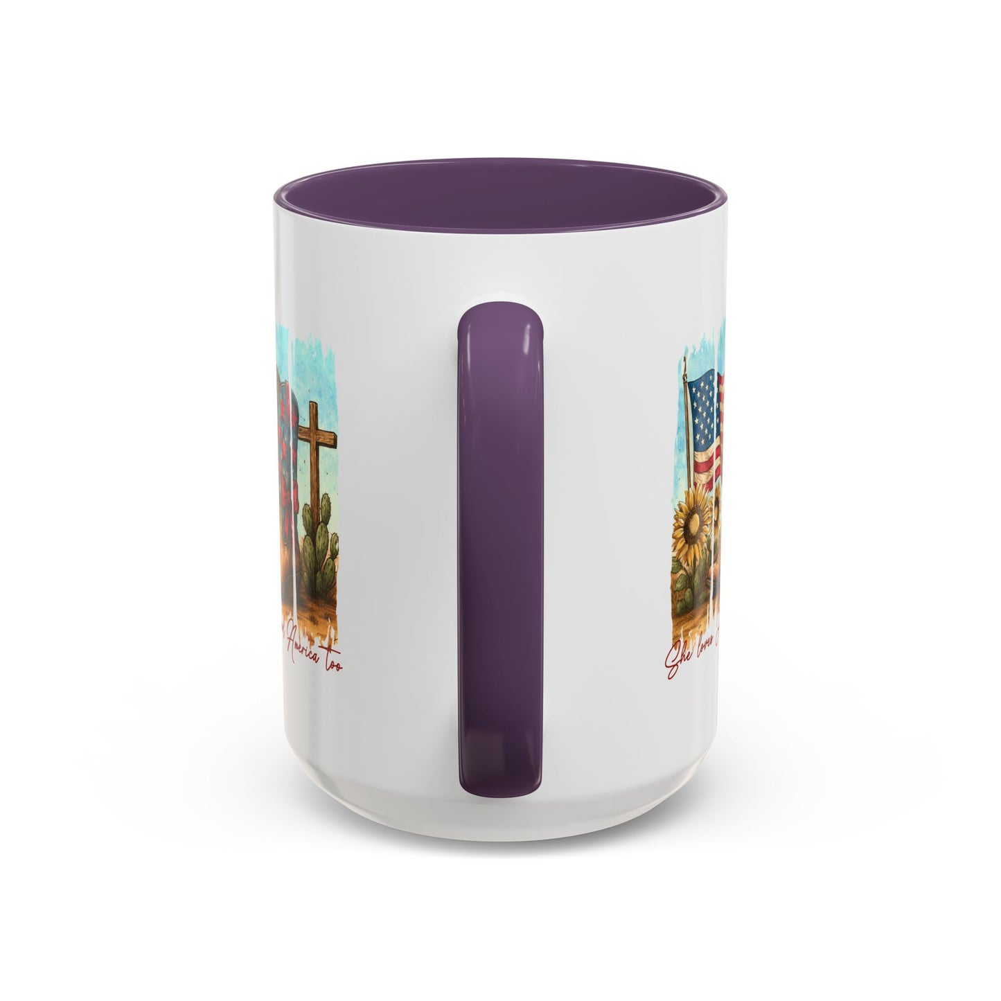 4th of July Mug - She Loves Jesus & America Too Boots