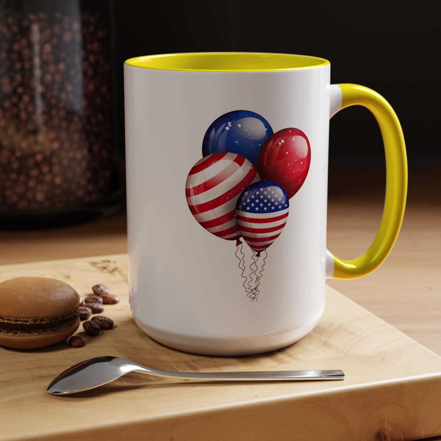 4th of July Mug - American Balloons