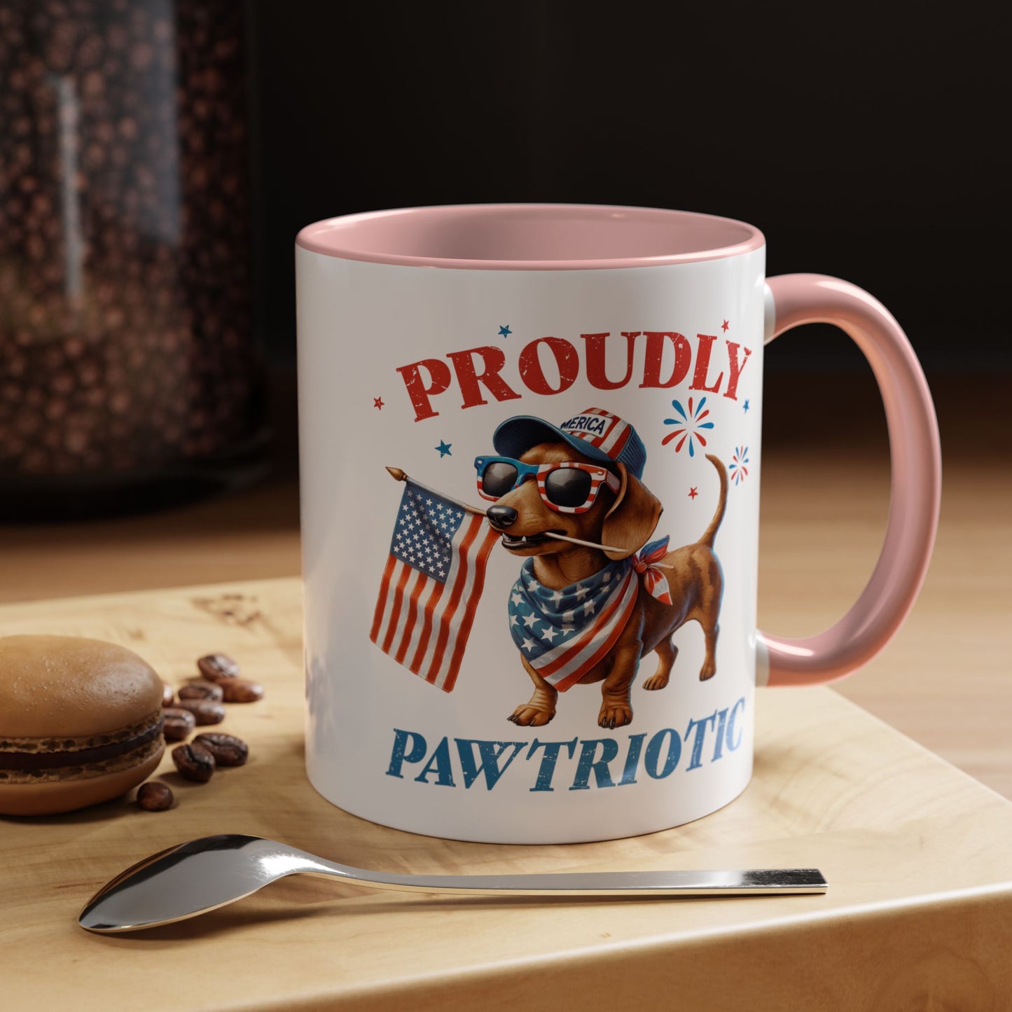 4th of July Mug - Proudly Pawtriotic Dog