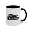 Christmas Mug - Merry Christmas White Black & Grey Text
