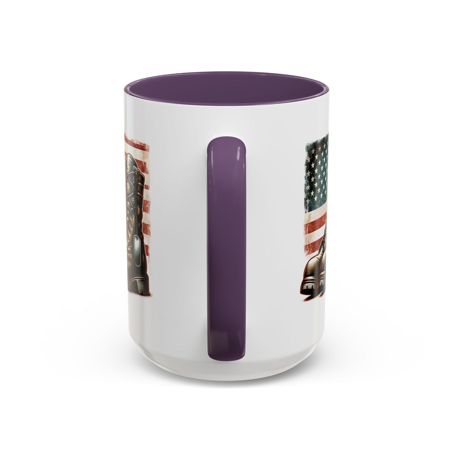 4th of July Mug - Fallen Soldier Boots Flag