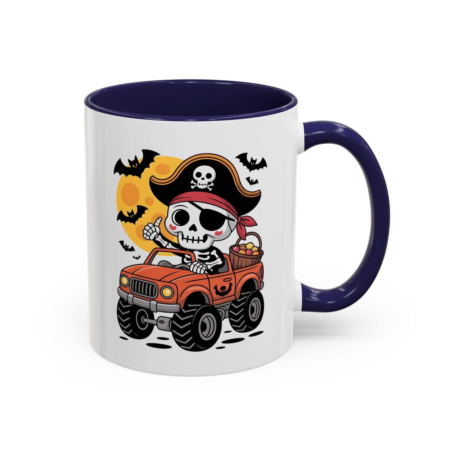 Halloween Mug - Driving Skeleton Pirate