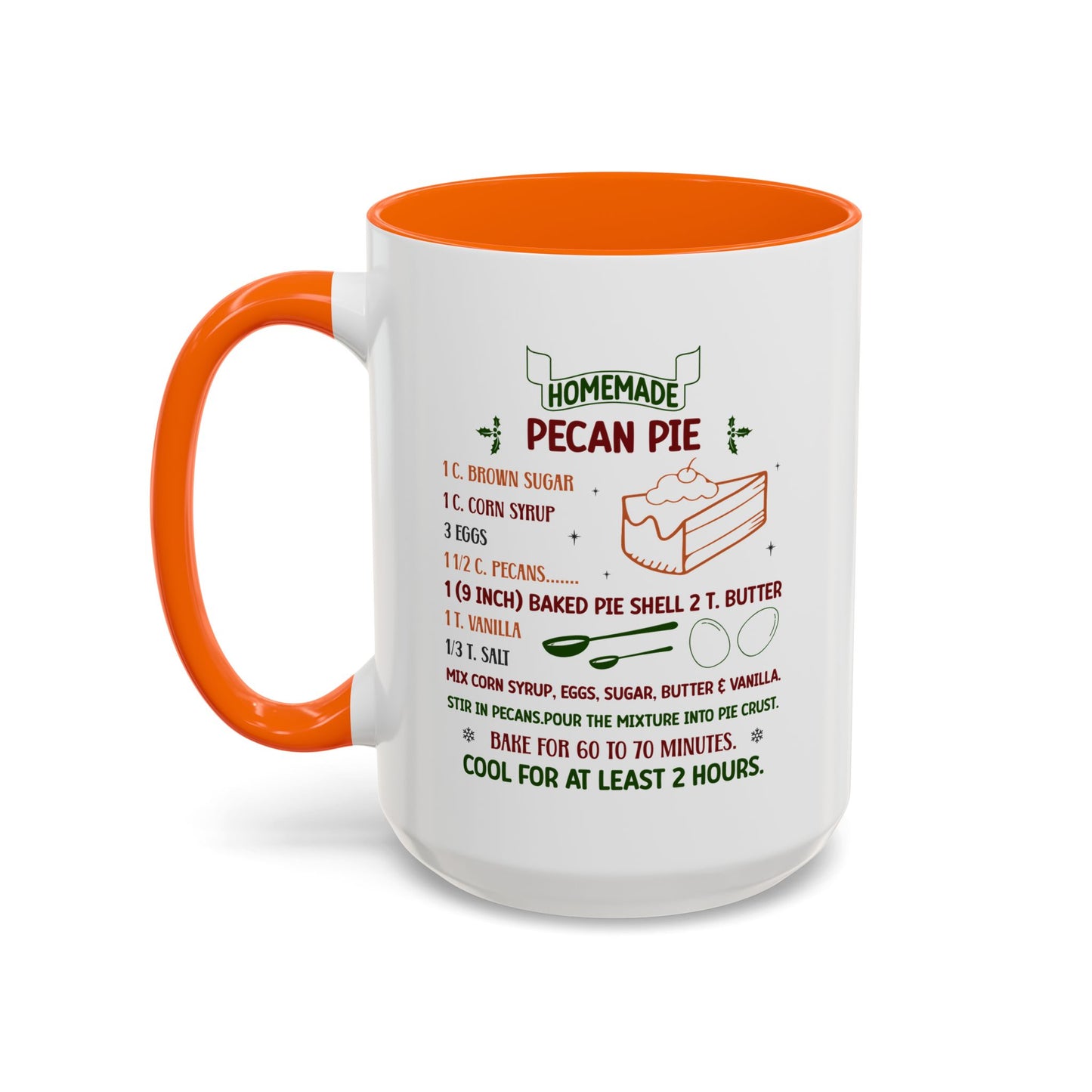 Christmas Mug - Homemade Pecan Pie Recipe