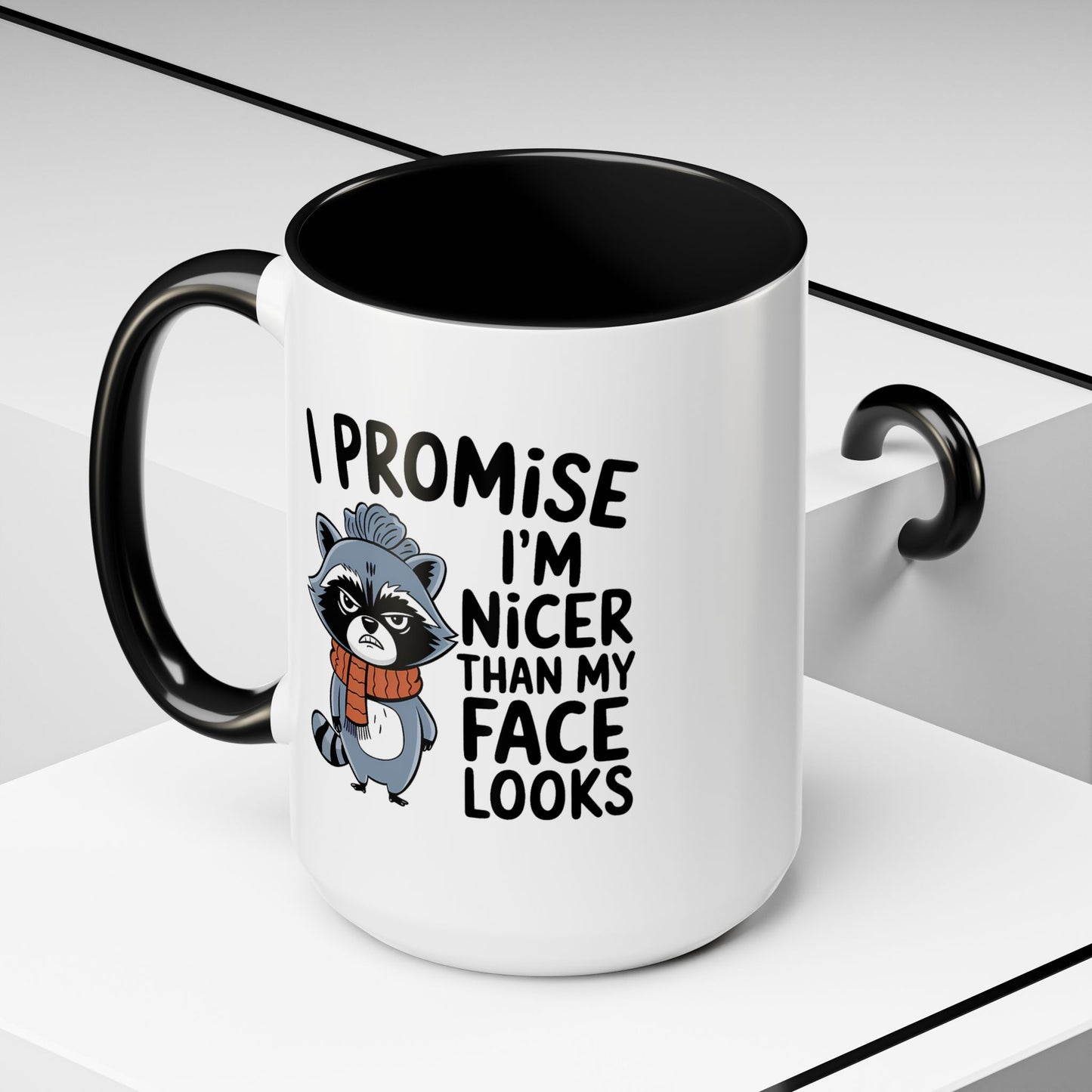 Humor Mug - I Promise I'm Nicer Than My Face Looks