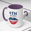 4th of July Mug - Happy 4th of July Flag Lips