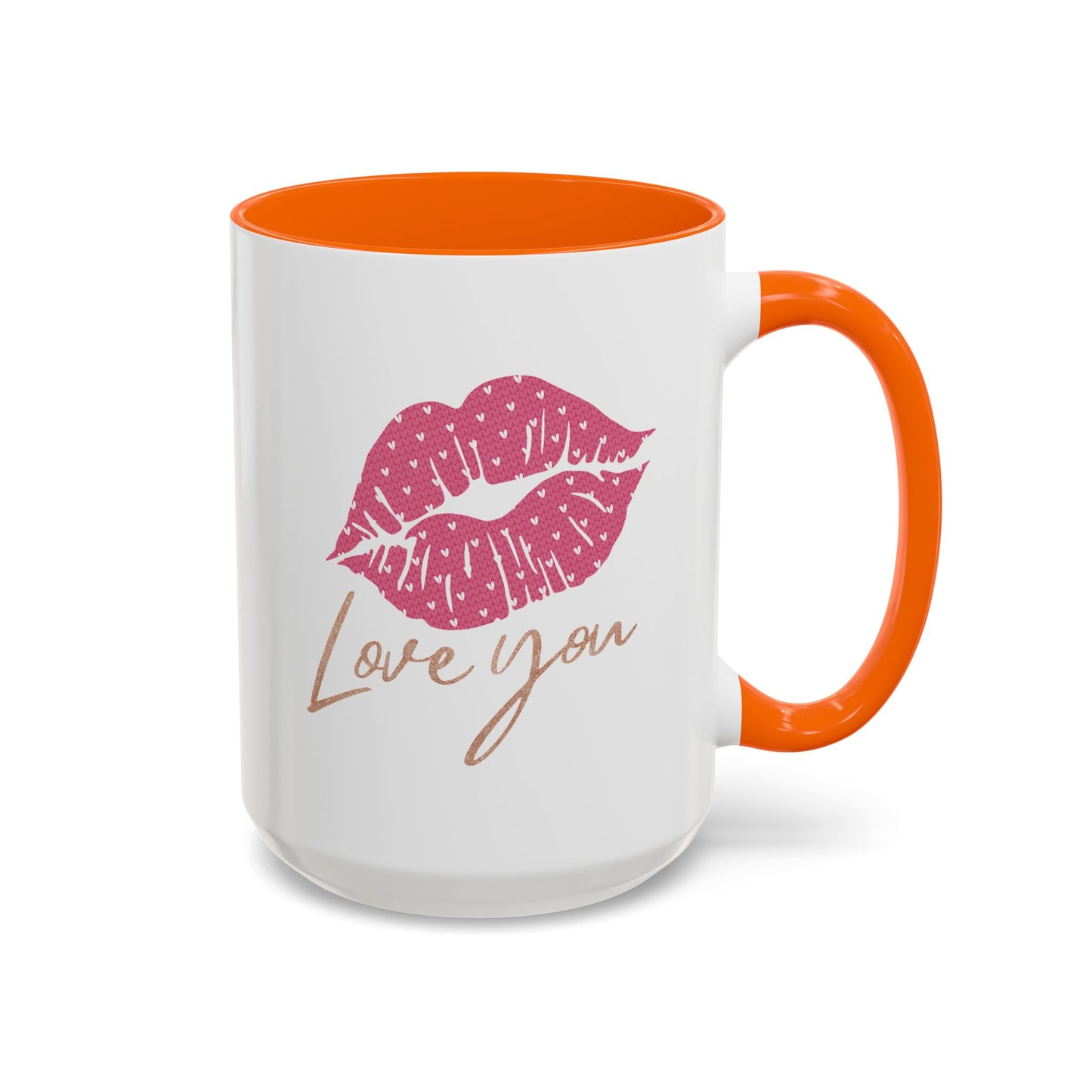 Valentine's Day Mug - Love You Lips Kiss