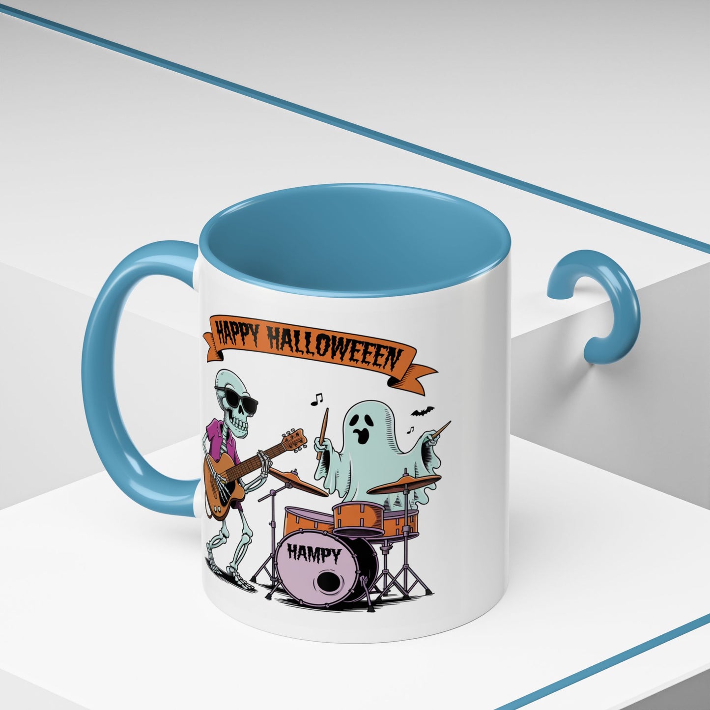 Halloween Mug - Skeleton & Ghost Band