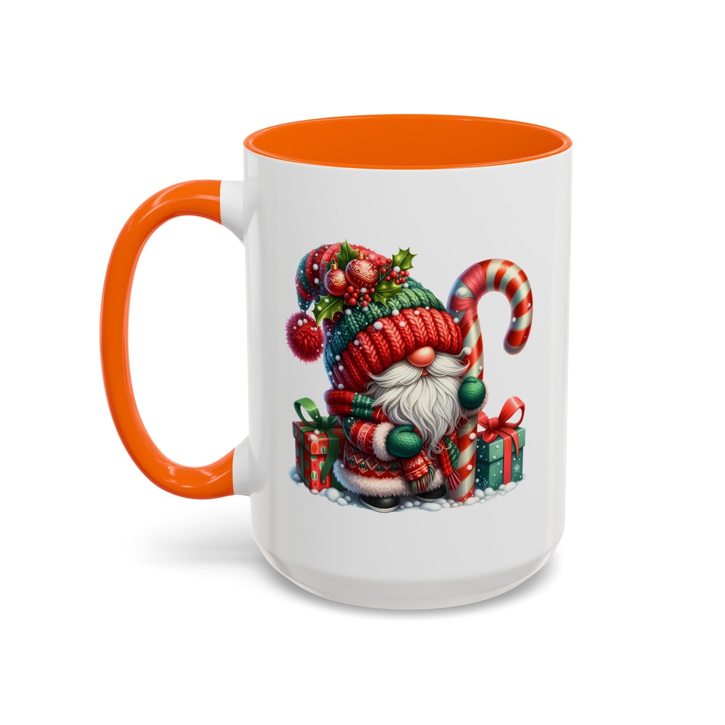 Christmas Mug - Gnome Candy Cane and Presents