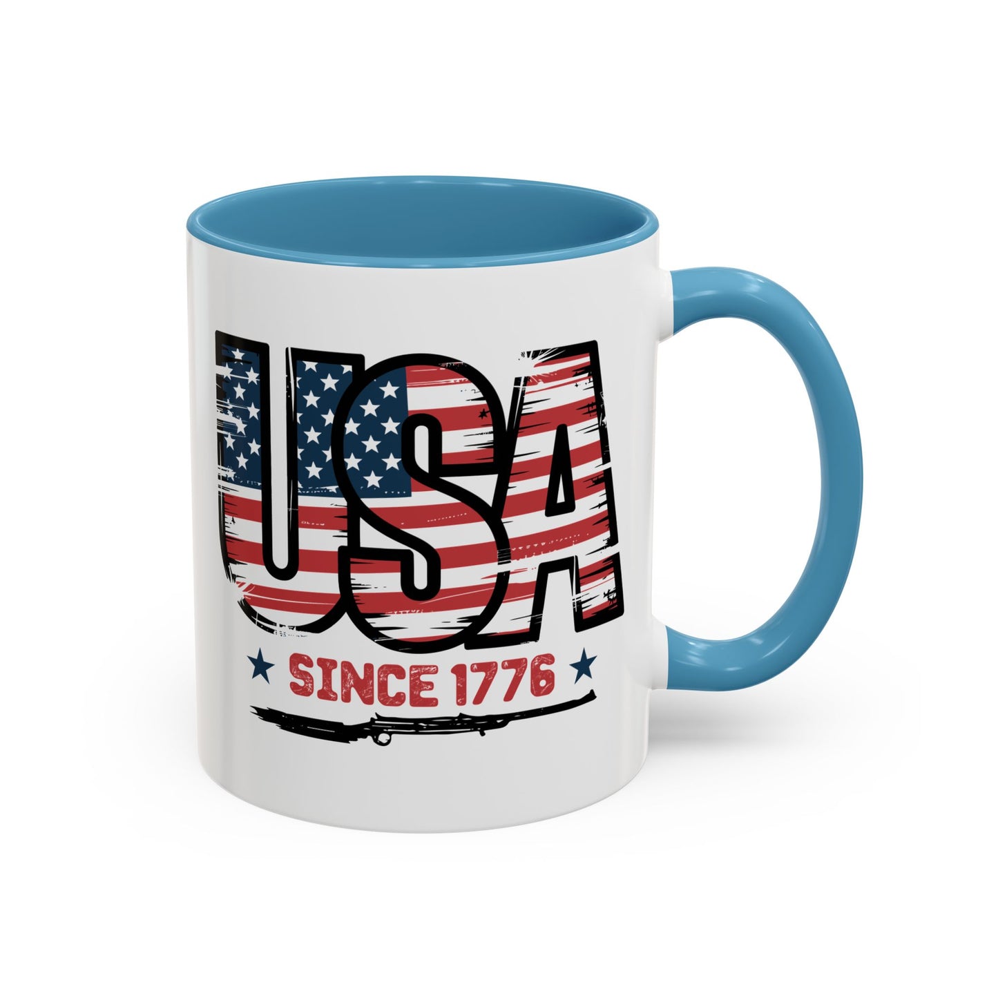 4th of July Mug - USA Since 1776 Gun