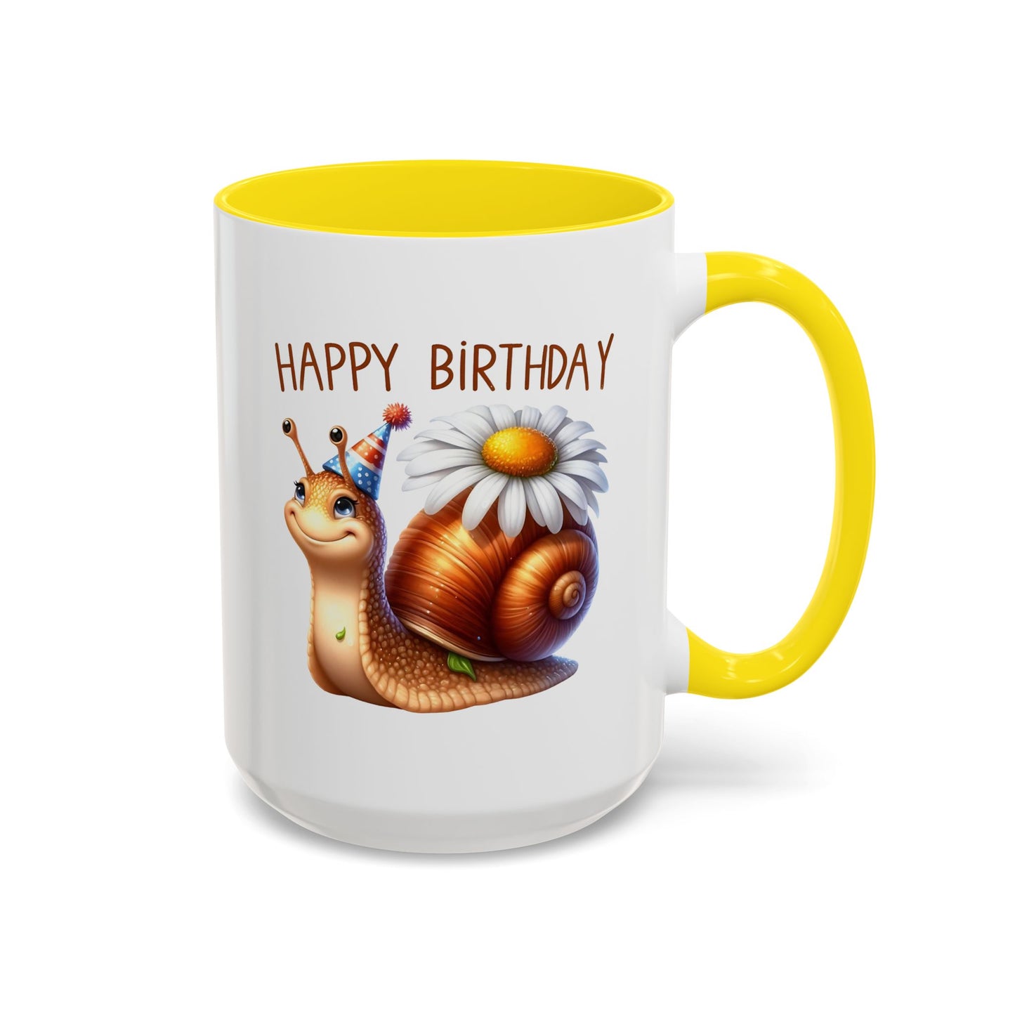 Birthday Mug - Snail Flower