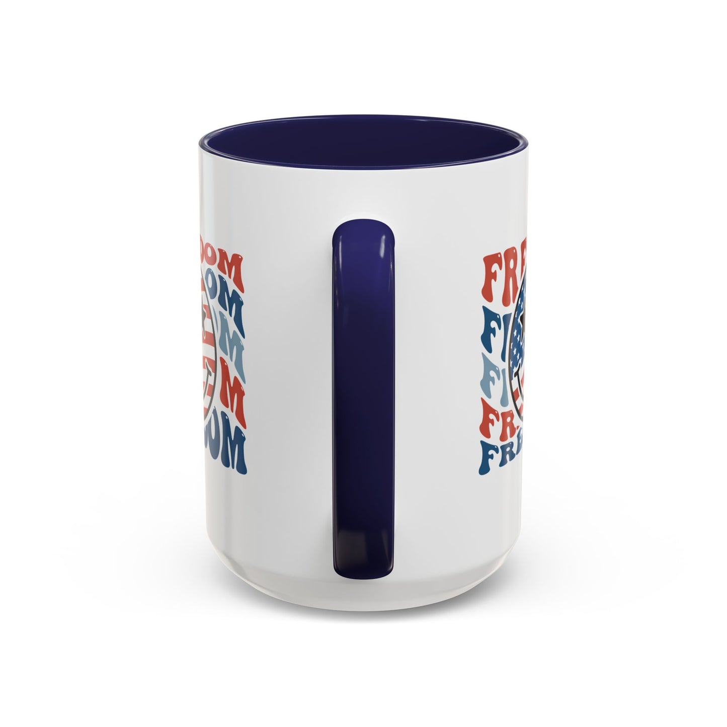 4th of July Mug - Freedom Smiley Face
