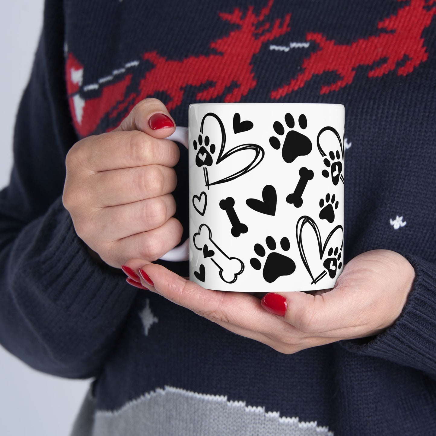 Animal Mug - Dog Paws & Bones