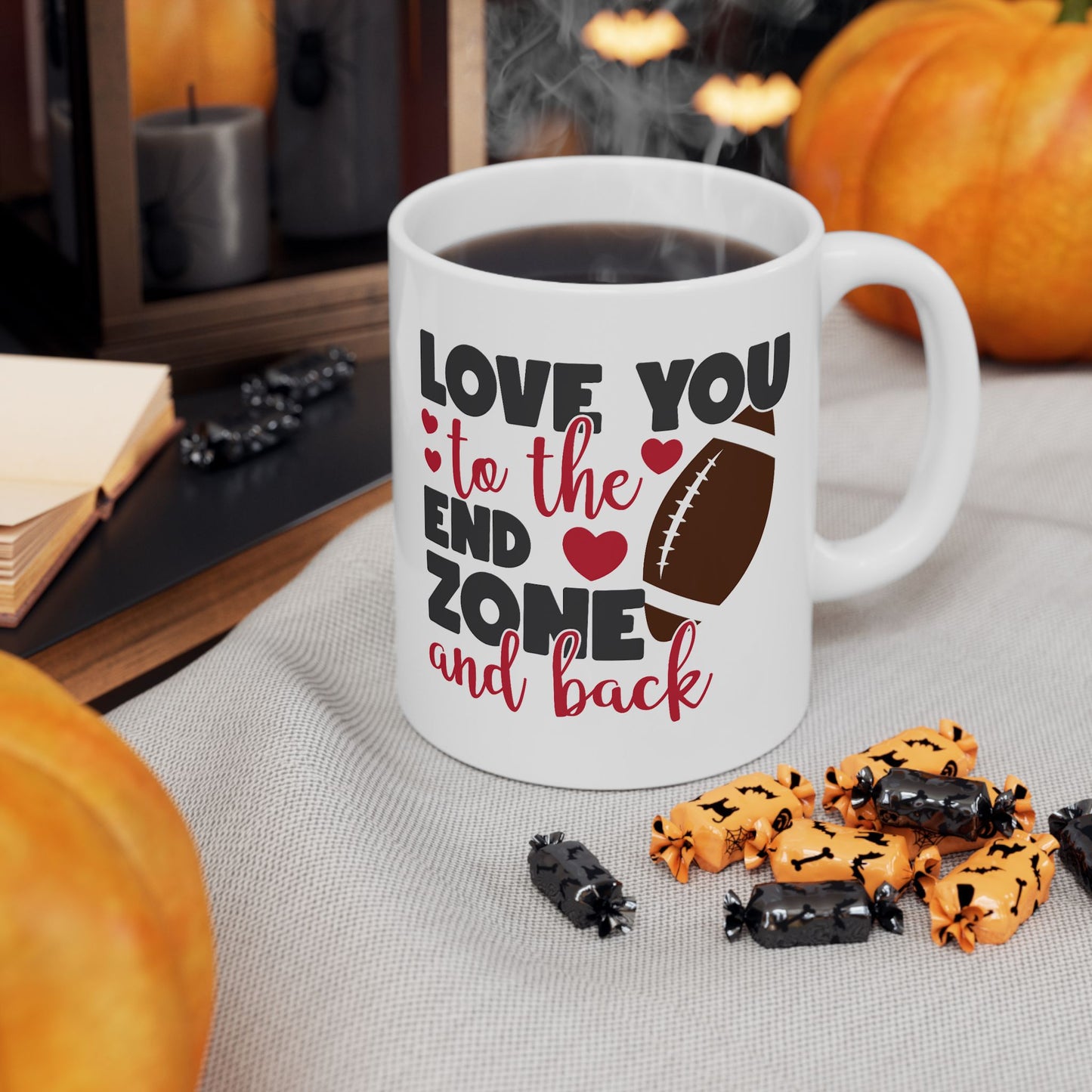 Valentine's Day Mug - Love You To The End Zone