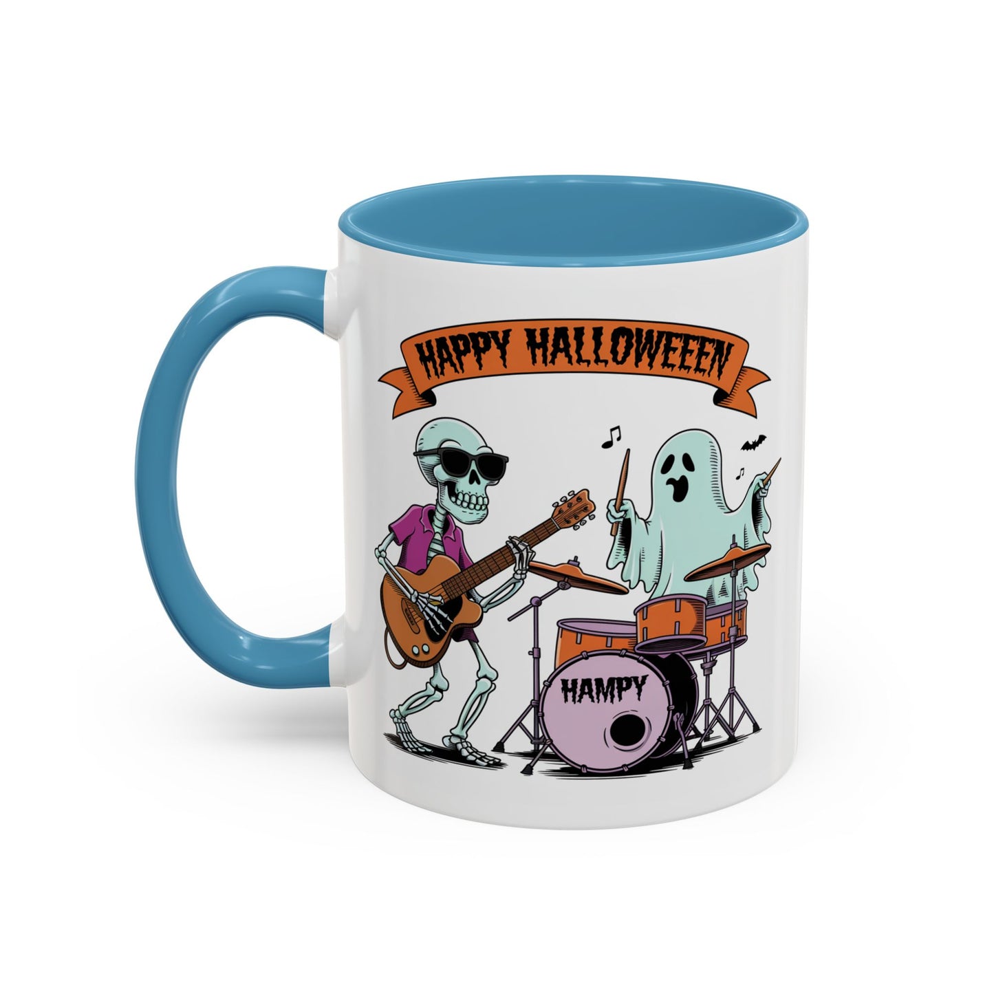Halloween Mug - Skeleton & Ghost Band