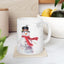 Christmas Mug - Let it Snow Red Text Snowman