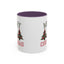 Christmas Mug - Merry Christmas Green & Red Text Decorative Trees