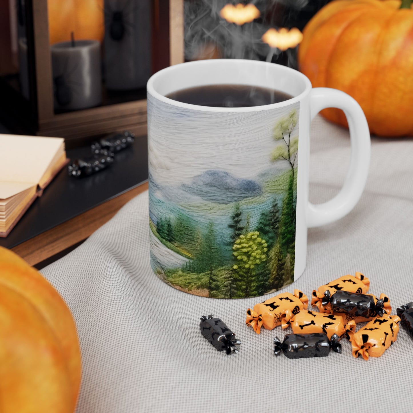 Artistic Mug - Felted Landscape 3