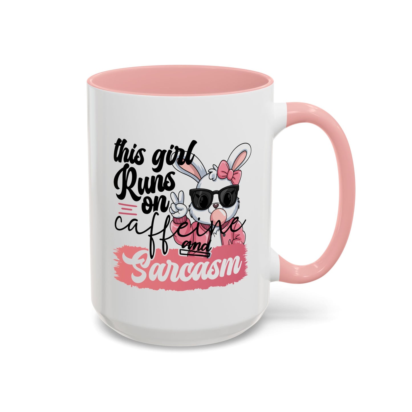 Humor Mug - This Girl Runs on Caffeine & Sarcasm