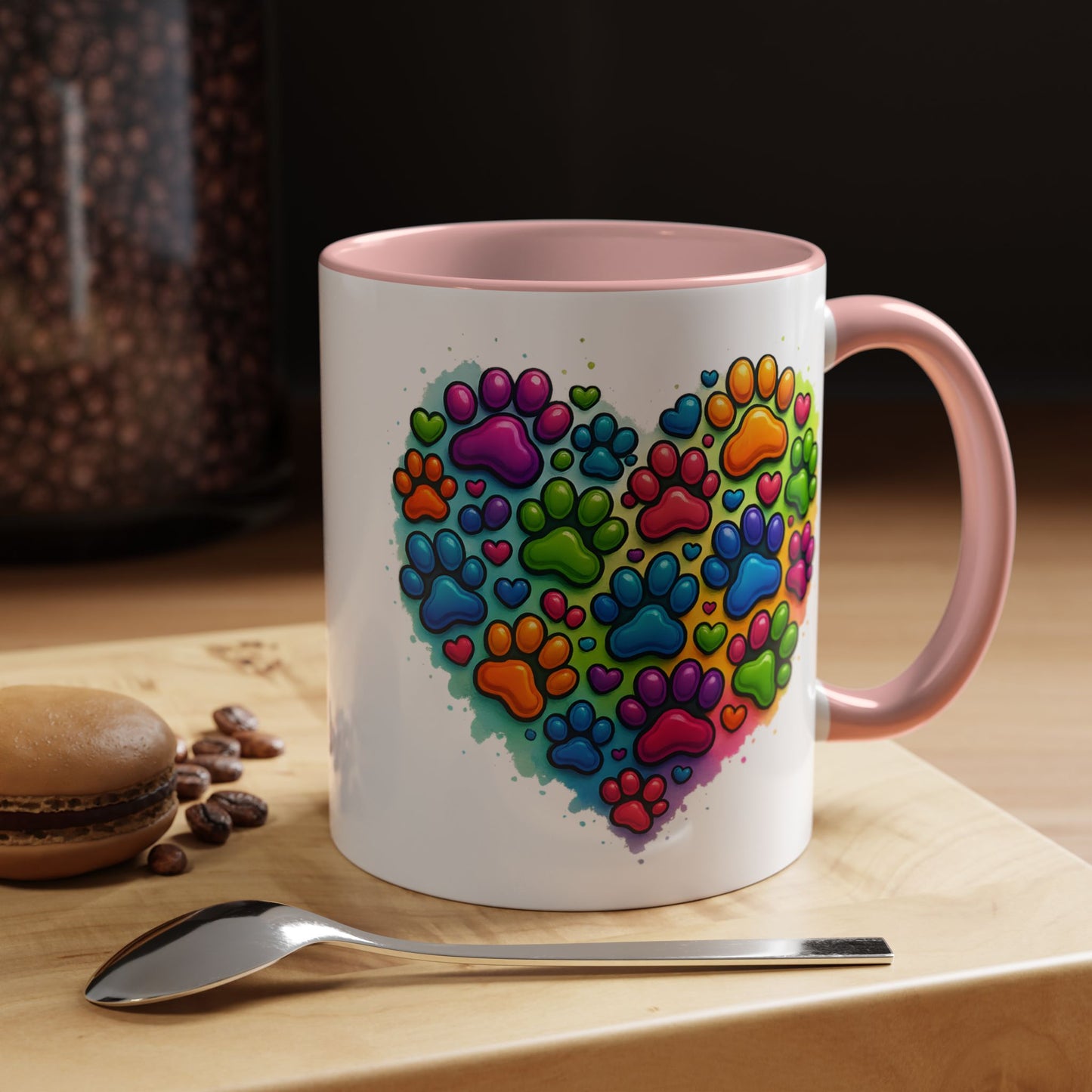 Animal Mug - Dog Paws Heart