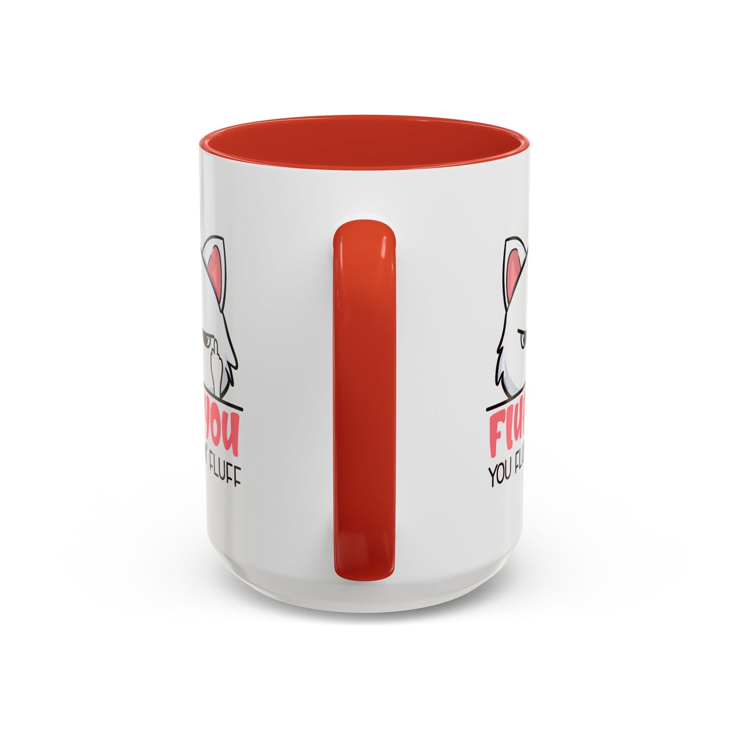 Adult Mug - Fluff You White Cat