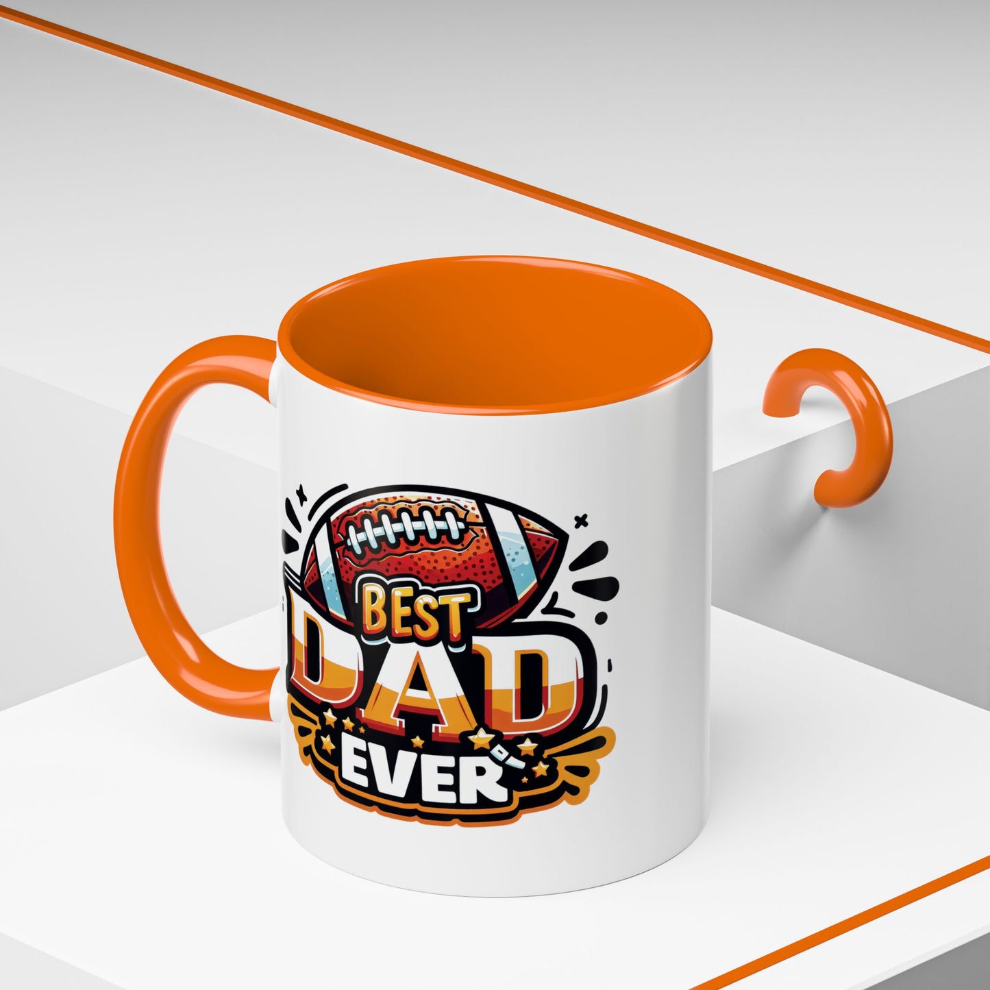 Father's Day Mug - Best Dad Ever Football