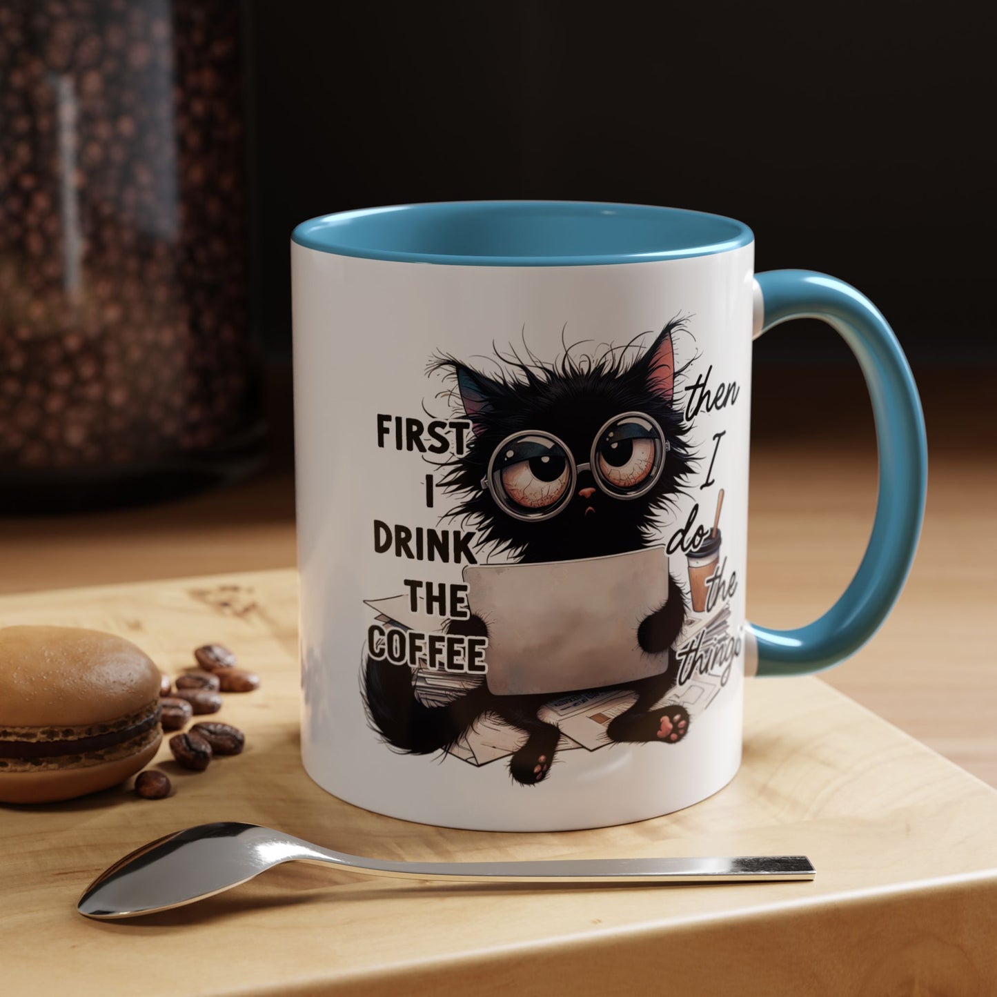 Animal Mug - First I Drink The Coffee
