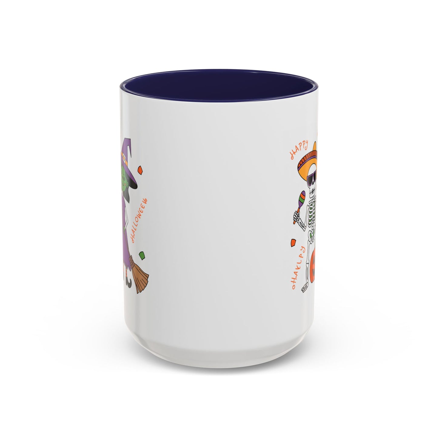 Halloween Mug - Skeleton & Witch