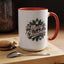 Christmas Mug - Merry Christmas White & Red Embossed Text