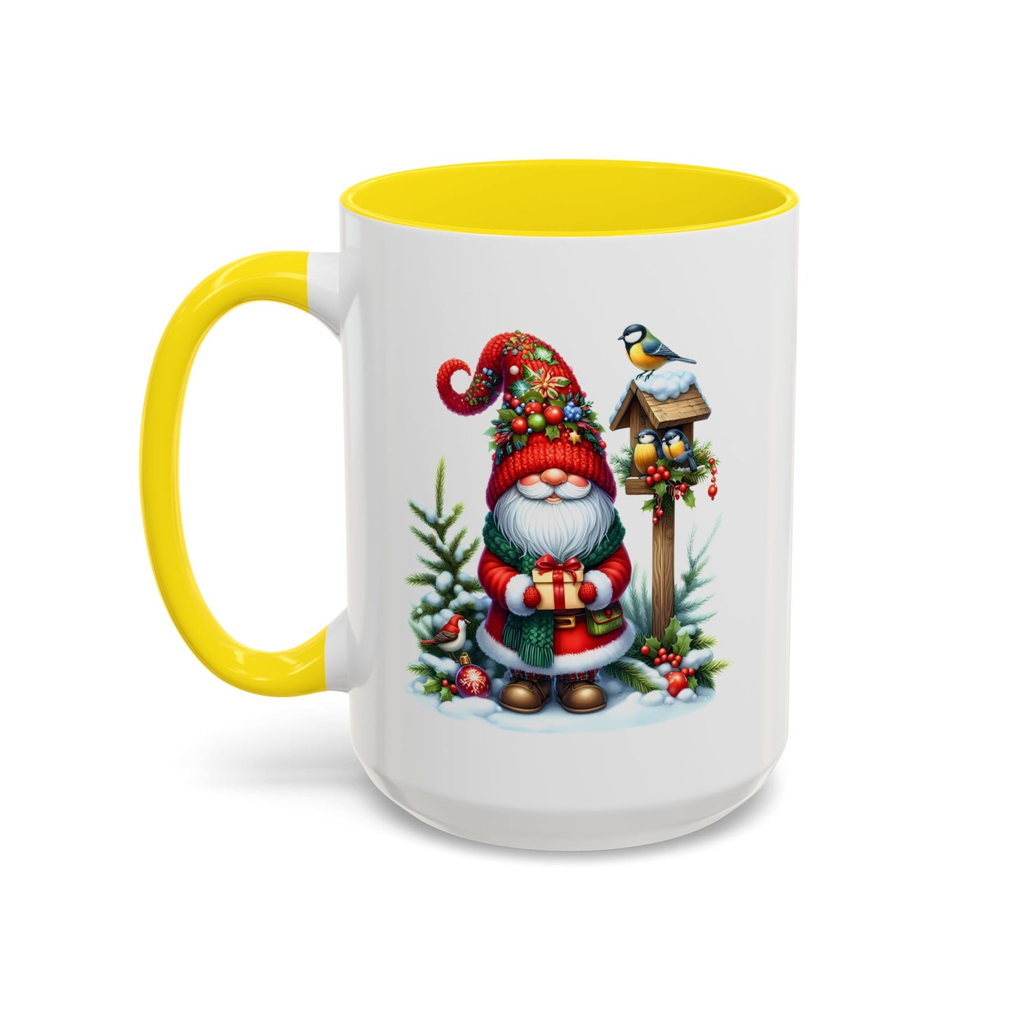 Christmas Mug - Gnome and Birds