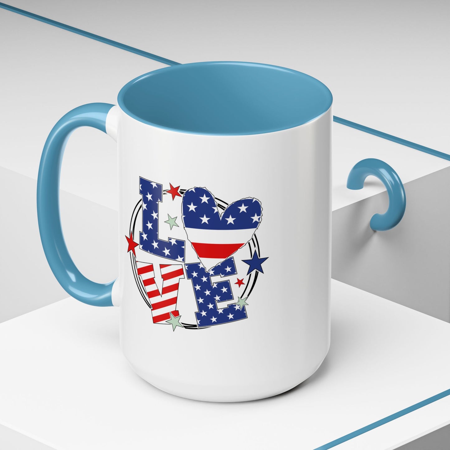 4th of July Mug - Love 4th of July