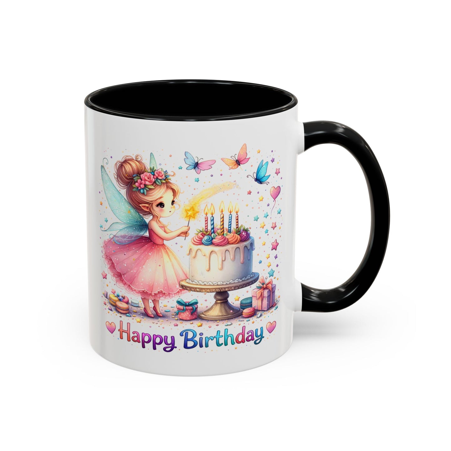 Birthday Mug - Fairy Butterflies