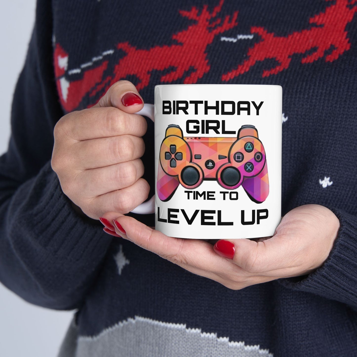 Birthday Mug - Birthday Girl Time to Level Up