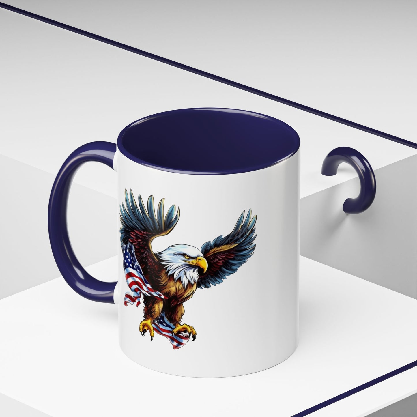 4th of July Mug - American Bald Eagle Flag 7