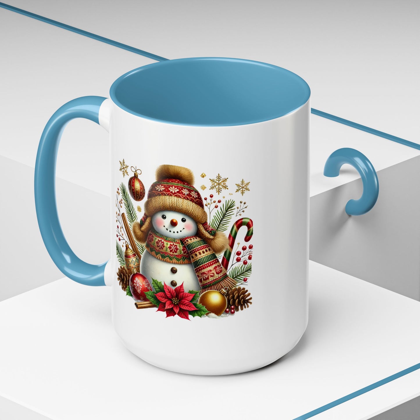 Christmas Mug - Gold Snowman