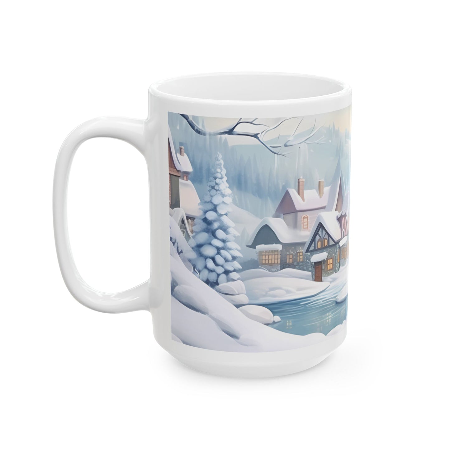 Christmas Mug - Snowy Landscape Wrap