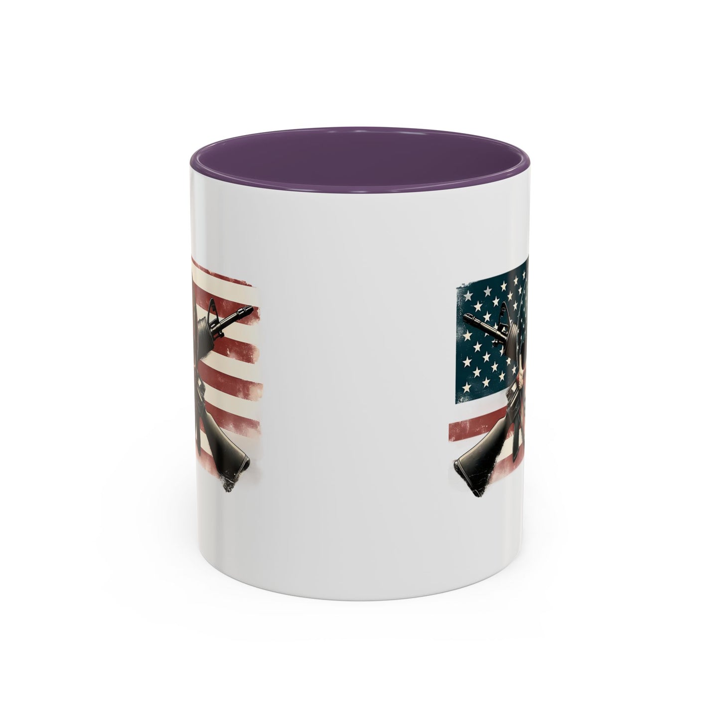 4th of July Mug - Skull Guns Flag