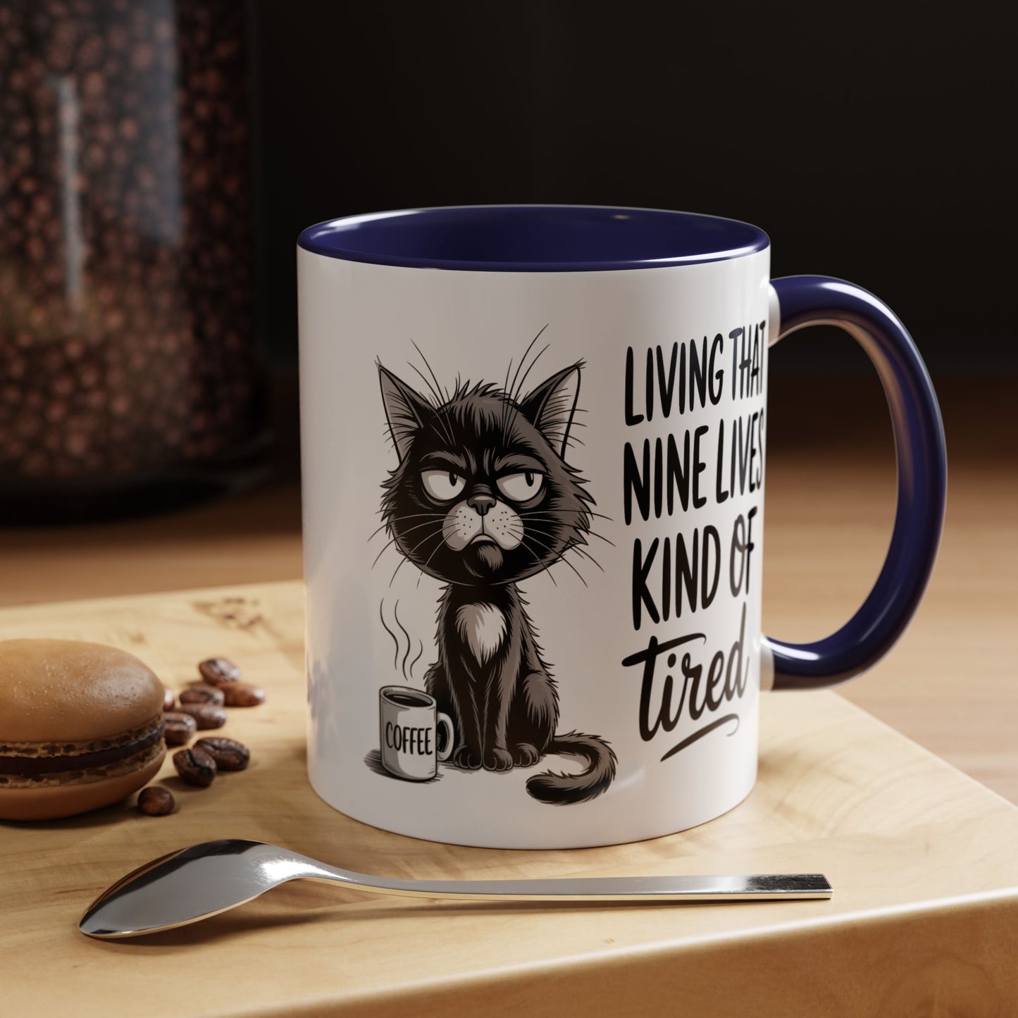 Animal Mug - Living That Nine Lives Kind Of Tired