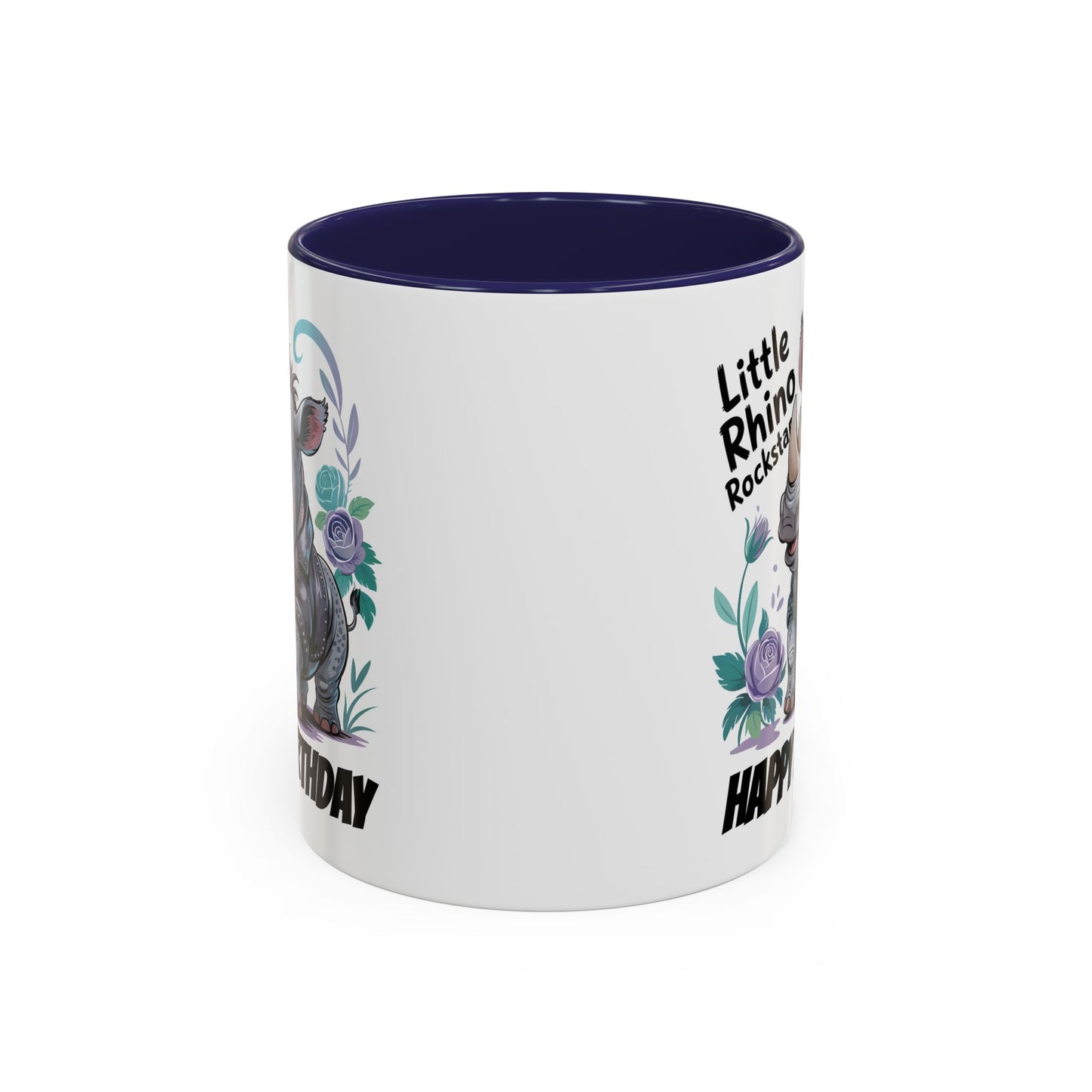Birthday Mug - Happy Birthday Little Rhino Rockstar